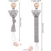 Kunandroc 3 Pcs Baby Dummy Clips | Soother Chain Holder Pacifier Strap for Girls Boys - Buy Online on GoSupps.com