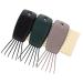 UKCOCO Brosse Peigne Nettoyante 3 Pi ces Gris Vert Fonc et Noir Outil de Nettoyage Multi-usages pour Brosses Cheveux et Peignes Poils Flexibles pour limination des Poils et