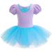 Myrisam Princess Leotard for Girls | Ballet Dance Tutu Skirted Ballerina Dress | 4-5T | Mermaid Theme - Buy Online on GoSupps.com