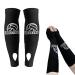 NVUGFJ 1 pair of volleyball arms men and women sports gun support with forearm protection knitted forearm bandage legumes for men and women in garden or volleyball (black)