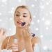 Ideayard Jade Roller for Face Massage - Noiseless Anti Aging Beauty Roller with Real Flower Infused Handle (Amethyst) - Purple - Buy Online on GoSupps.com