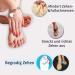 Halluee Hallux Valgus Toe Spreader for Men & Women - Silicone Toe Straightener (1 Pair) - Relieve Foot Pain & Correct Bunions - Buy Online on GoSupps.com