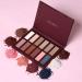 LUXAZA Neutral Nudes Eyeshadow Palette - Brown Metallic Warm Bronze Copper Shimmer Satin Shades - Buy Online on GoSupps.com