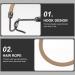 Frcolor 20pcs Ponytail Hook Elastic Bands & Hair Clips - Hair Styling Essentials in Apricot - Buy Online on GoSupps.com