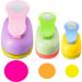 3 Pieces Circle Punch 2 Inch 1 Inch 5/8 Inch Paper Punchers Scrapbook Craft Paper Punch Circle Cutter 10