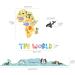 DECOWALL BS-1615S Animal World Map Large Kids Wall Stickers Removable Nursery Decor - Buy Online on GoSupps.com