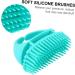 Collbath 2-in-1 Silicone Shampoo Brush for Women - Scalp Massager & Hair Cleaning Tool - Blue 10.5x7x5.5cm - Ideal for Adult Hair Care - Buy Online on GoSupps.com