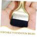 Ultra Thin Portable Foundation Brush - Hemoton Makeup Liquid Brush for Flawless Application | Smudge Brush | 16.20X3.50X1.20CM Golden - Buy Online on GoSupps.com