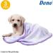Dono 3 Pack Dog Blankets - Soft Fluffy Fleece Pet Blanket with Paw Print Design - Warm Sleep Mat for Small Dogs - Brown/Pink/Purple - Buy Online on GoSupps.com