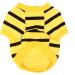 Zweitea Soft Cotton Dog Shirts for Small Dogs - Striped Summer T-Shirts & Heart Sweatshirts for Puppies - Dark Yellow XS - Buy Online on GoSupps.com