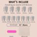 3D Press On Nails -Medium Stick On Acrylic Fake Nails | Full Fake Nail Kit In 12 Sizes 24 Reusable Stick On Nails Glossy Stick On Nails For Manicure Enthusiasts Home Or Salon Use - Buy Online on GoSupps.com