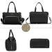 Large Diaper Bag Tote with Changing Pad and Pacifier Bag - Black - Buy Online on GoSupps.com