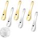 Beauty scoop cosmetic scoop 6x reusable lotion spatulas - Metal cosmetic applicator for creams lotions moisturizers beauty accessories - Buy Online on GoSupps.com