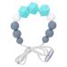 BPA-Free Green Baby Nursing Necklace with Round Hexagonal Beads - Portable Teething Toy for Babies and Toddlers - Buy Online on GoSupps.com