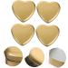 EXCEART 4pcs Boxes Heart Shaped Box Cookie Containers for Giving Food Containers Biscuit Holder 12.5X11.5X4.5CM Golden - Buy Online on GoSupps.com