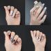 HEYXI Adjustable Nail Rings Alloy Nail Art Finger Rings Women Girl Gifts Jewelry Nail Rings Fingertip Rings Set Alloy Material - Buy Online on GoSupps.com