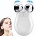 Microcurrent Facial Device Face Lift Device Mini Microcurrent Face Device Roller Microsculpt Device for Face Lift The face and Tighten The Skin Facial Wrinkle Remover Toning Device White