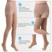 Buy Medical Compression Tights for Women - 20-30 mmHg Opaque Support Hose for Varicose Veins & Edema Open Toe Beige (Pack of 1) - Buy Online on GoSupps.com