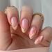 Justotry 24 pieces glitter almond nails to stick out short rainbow French press on nails beautiful nude stiletto artificial nails fake nails fingernails artificial nails for women rainbow & glitter1