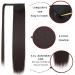 Buy Dark Brown 70cm Clip-in Ponytail Extensions | Natural Hair Wrap Around Hairpiece - Perfect for Braid & Magic Style - Buy Online on GoSupps.com