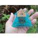 Handmade Blue Onyx Tree of Life Orgone Pyramid for Positive Energy and Balance - Infused with Crystals, Metal Shavings, and Resin for Healing - Buy Online on GoSupps.com