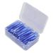 60 pieces of interdental brush practical slim braces cleaner with PP handle for adults orthodontic care orange effective tension braces brush with blue
