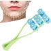 Buy Blue Letter Shaped Flower Type Massage Roller | Face Massager - International Shipping Available - Buy Online on GoSupps.com