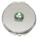 Bowls & Jack Green Enamel Compact Mirror Handbag Gift With Free Engraving 18
