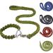 Durable Nylon Dog Collar and Leash Set | Heavy Duty Braided Training Leash for Small, Medium, Large Dogs - Purple - Buy Online on GoSupps.com