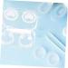 Buy Homsfou 4-Pack Contact Lens Containers & Travel Case - Glossy Makeup Mirror & Solution Holder - Perfect for Travel - Buy Online on GoSupps.com