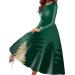 Hanxiulin Christmas dress ladies sweater dress casual hoodover party dress women Christmas tunic dress bag sweatshirt dress christmas nice moose snow crediper snowflake printing club clothes AG xl