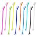KALIONE 10 Pieces Dog Tooth Brushing Kit Dual-Head Pet Toothbrush Multi-Color Cat Toothbrush Portable Toothbrush for Dogs Soft Tooth Brushing Kit for Dog Cat Pet Teeth Cleaning and Dental Care