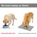 Moacc Slipproof & Waterproof Feed Mats for Dogs & Cats - 47x30cm Gray Point Pattern - Ideal Food Base Underlay - Buy Online on GoSupps.com