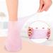 LINXINS Silicone Socks for Cracked Feet 2 Pairs Silicone Socks for Women Silicone Moisturising Socks Women Foot SPA Pedicure Silicone Socks Softening Dry Cracked Feet Rough Skins Pink & White - Buy Online on GoSupps.com
