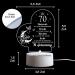 70th Birthday Gifts for Him & Her | Acrylic Night Light Decorations for 1953 Celebrations - Buy Online on GoSupps.com