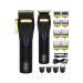 Razors Hair Clippers & Trimmer Ceramic T-Blade Cordless Haircut Sets Rechargeable 2000mAh/1200mAh with 12 Guide Combs 2577