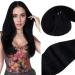 Vivien puts real hair extensions black real hair treat extensions to the safeing remy extensions tress real hair black #1 14 inch/35cm 80 grams 14 zo11 2-1 confessions #1