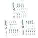 FOMIYES 30 Pcs Eyelash Measuring Ruler Lash Tool Eyelash Ruler Lash Tape Eyelash Length Ruler Sector Mascara 1 count (Pack of 1) As Shownx3pcs