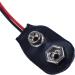 KTELI 4Pcs 15cm 9V Battery Clip Connector - I Type Black & Red | International Shipping Available - Buy Online on GoSupps.com
