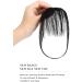 Yamel Clip in Wispy Fringe Bangs - Natural Black Human Hair Extensions for Women - Buy Online on GoSupps.com