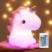 One Fire Nachlicht Kinder 16 colors 5 brightness baby still light unicorn gifts for girls battery bedside lamp dimmable kawaii children's room baby room decoration
