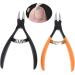 Nail Clipper Orange Soft Nail Cuticle Nipper Stainless Steel Tweezer Clipper Dead Skin Remover Scissor Plier Manicure Nail Art Tool (Color : Orange) - Buy Online on GoSupps.com