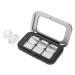 Palette Magn tique Compacte Noire Mate 6 Compartiments en M tal Plaque de Pressage Int gr e Palette de Fards Paupi res et Blush Vide pour Maquillage DIY Rangement Portable
