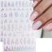 Dornail 6 Sheets Aurora Nail Stickers Holographic Laser Flame Nail Decals 3D Self Adhesive Nail Art Stickers Silver Fire Flame Nail Sticker DIY Nail Design Nail Art Decoration Nail Supplies - Buy Online on GoSupps.com
