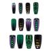 Hocus Pocus Press On Nails! 24 Self Adhesive Stick On Nails! Sanderson Sister HP2 Movie Inspired Fake Press On Nails! Quick And Colorful Manicure! Choose Your Color! (Sanderson Sisters)