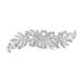 NUSITOU Hair Comb Wedding Side Comb Flower Girl Basket Pearl Headpiece French Side Combs Pearl Hair Clips Pearl Clips for Hair Bridal Hair Clips Full Diamond Bride Zinc Alloy Accessories