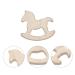 10Pcs Natural Wooden Teething Animal Rings for Babies - Penta Angel Teething Toy Set - Buy Online on GoSupps.com
