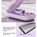 Dyroe Tablet Divider & Pill Cutter Split Large & Small Tablets with Storage Compartment Portable Vitamin Pill Splitter (Purple) - Buy Online on GoSupps.com