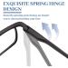 LUFF 4Pcs Anti-Blue Ray Reading Glasses | Portable Ultralight 2.75X Full Frame Readers - Black - Buy Online on GoSupps.com