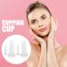 2 Pcs Facial Cupping Set Silicone Cupping Set Massage Cupping for Face Body Eye Anti-Aging Facial Care (White) - Buy Online on GoSupps.com